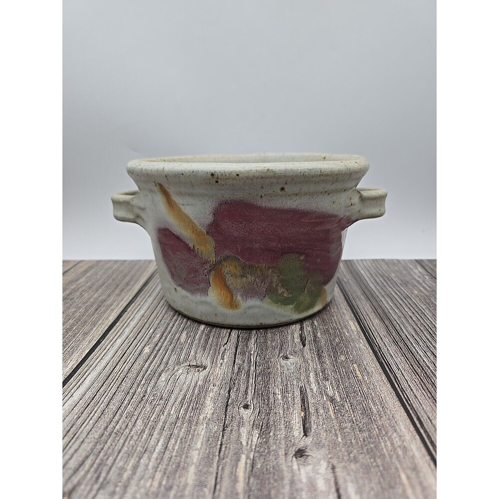 Vintage Tom Chamberlain Pottery Crock with Handles